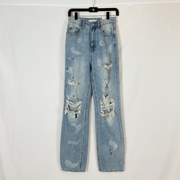 PacSun Jeans 90's Boyfriend Distressed 25 - Picture 1 of 7